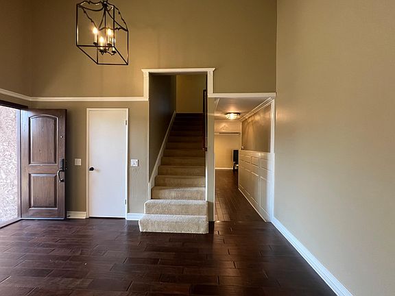 view of stairs/hallway from living