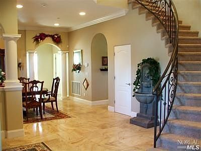 foyer and dining room