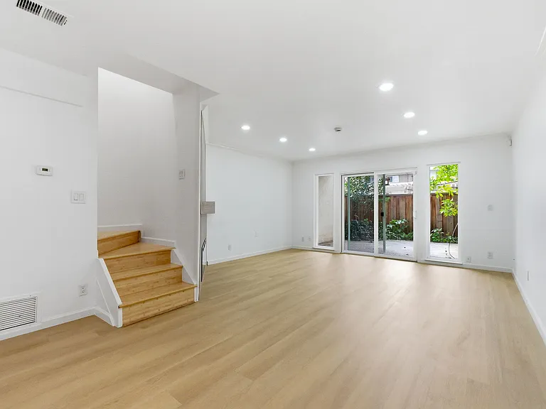 Hall with patio view