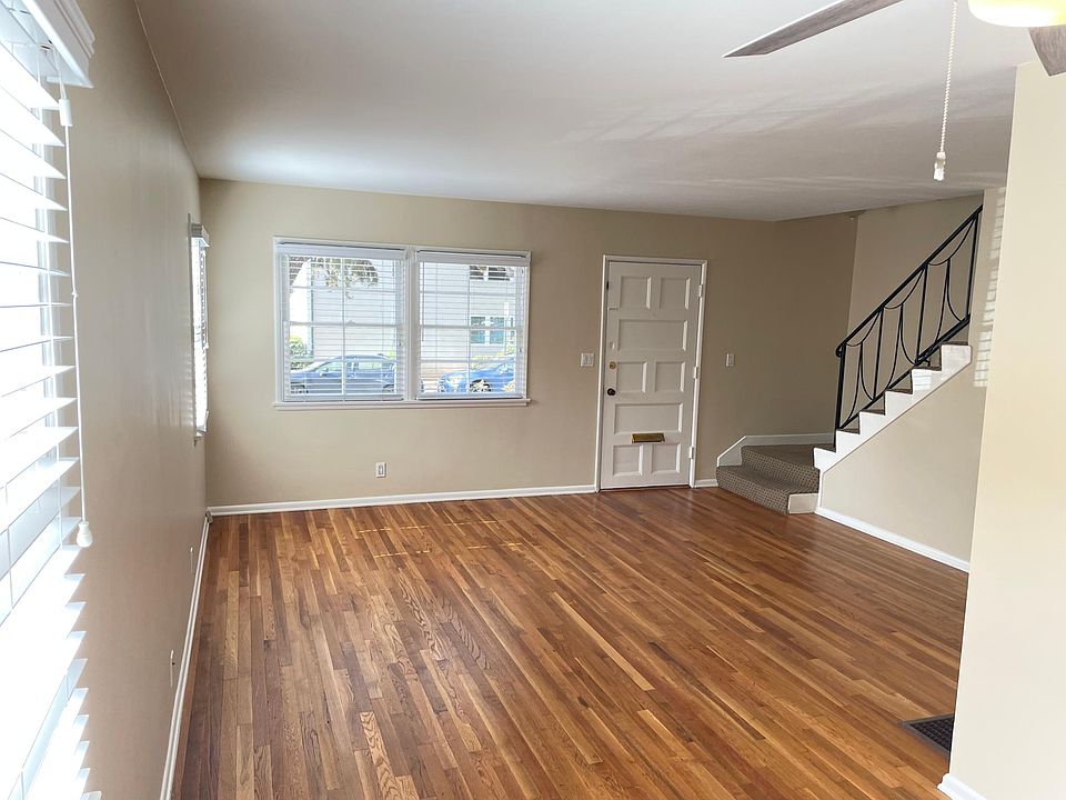 Living room with private entrance to front yard.