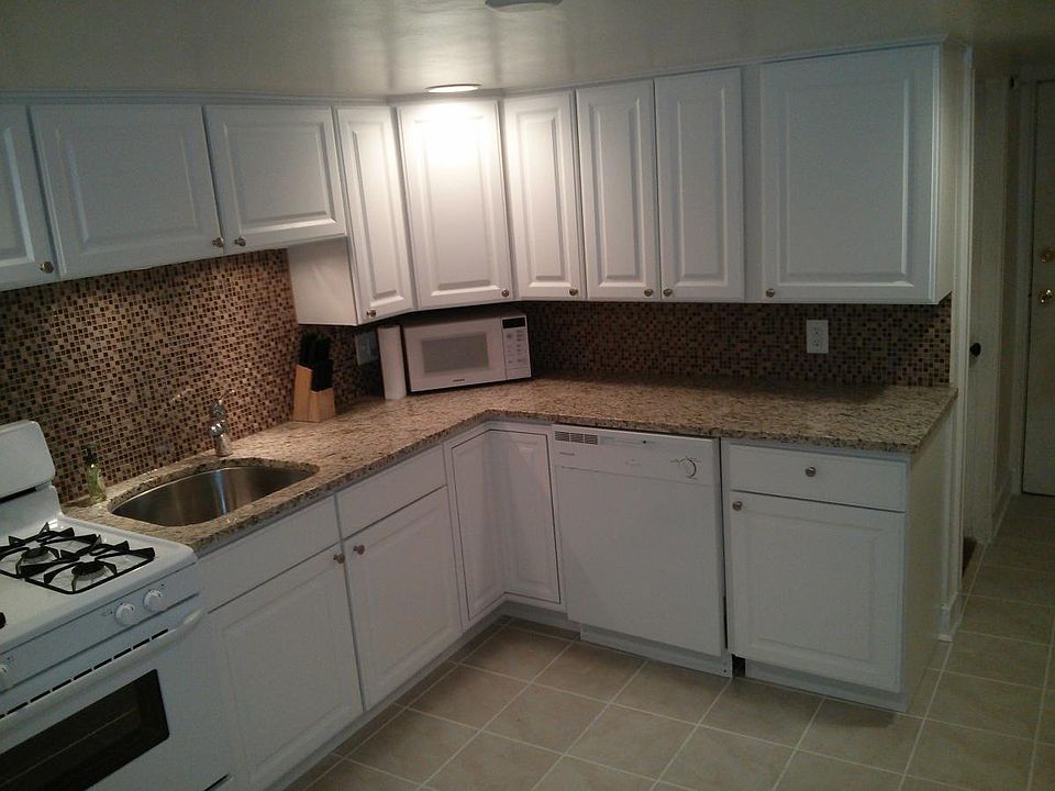 Remodeled kitchen with granite counters