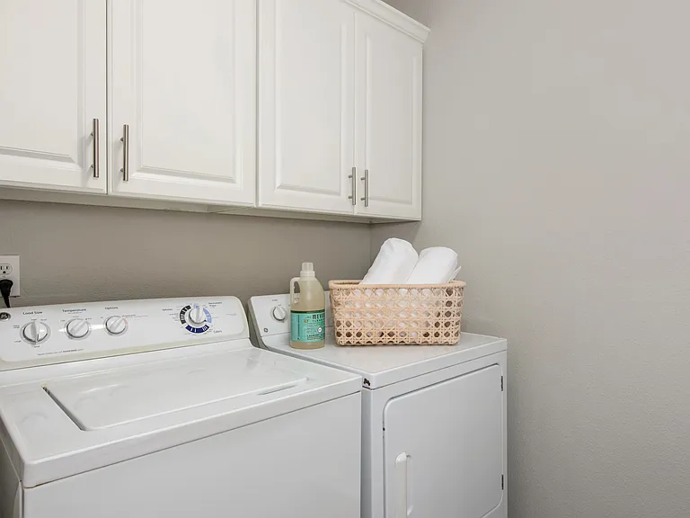 Experience the perk of full-size washer & dryers with bonus storage in every apartment, ensuring ease and functionality in your home.