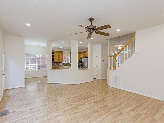 Living room is open to the kitchen