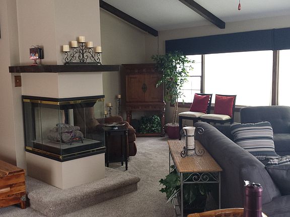 3 sided gas fireplace