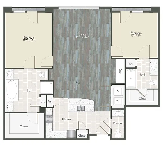 Floor plan B2