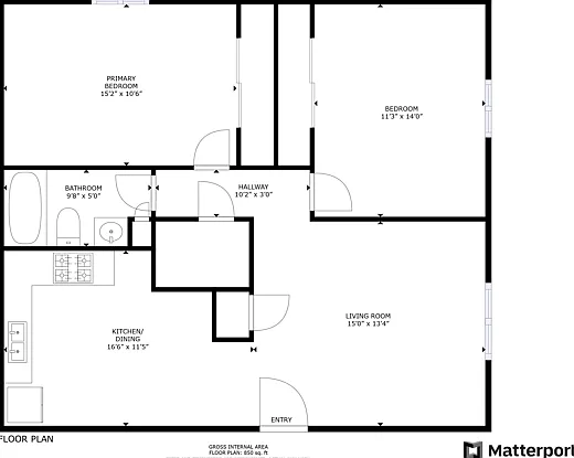 2 BDRM 1 BATH 2 BDRM 1 BATH