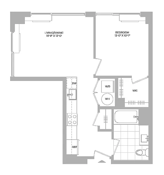 Floor plan A10 -1X1