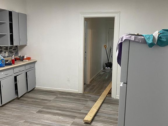 kitchen area. Work is not complete