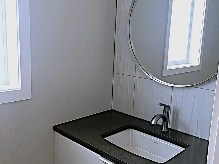 Half bathroom on the first floor