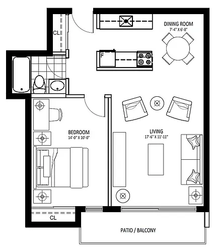 Floor plan 2244 West 6th - Plan A