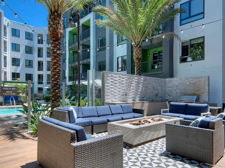 Outdoor Lounge with Firepit