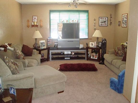 Converted garage into family room