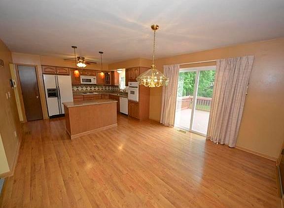 Dining room and Kitchen.