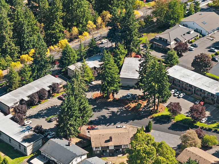 A peaceful community tucked among the trees.