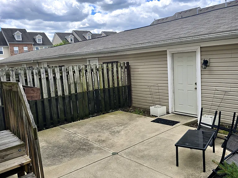 private patio between your condo and the 2 car garage