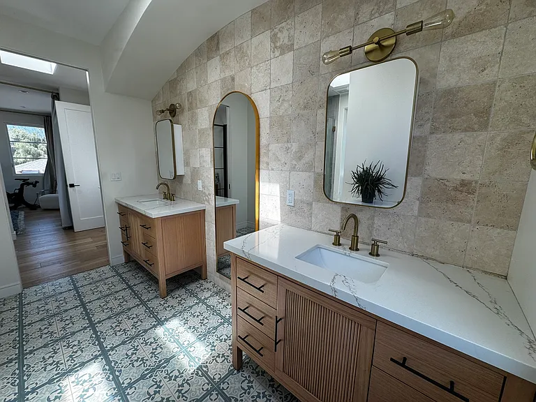 Skylights bring in great light throughout the home