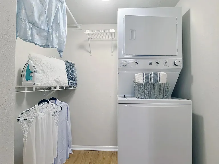 Our classic floor plans offer washer and dryer appliances for the ultimate convenience.