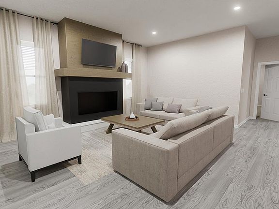 The Monroe also has a formal living room. Artists rendering