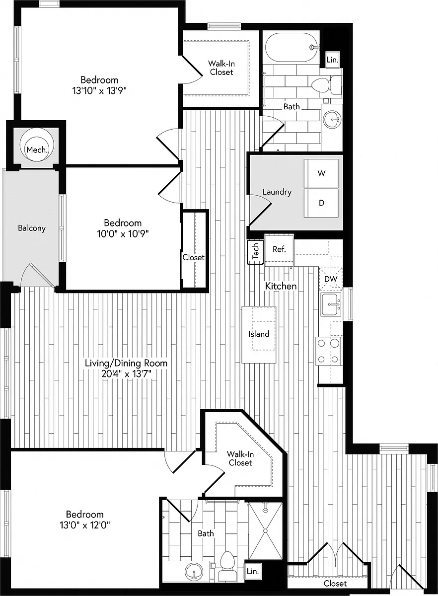 Floor plan 3B EAST