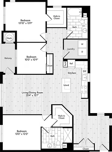 Floor plan 3B EAST