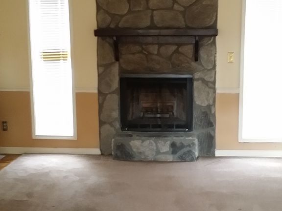 Living room with fireplace
