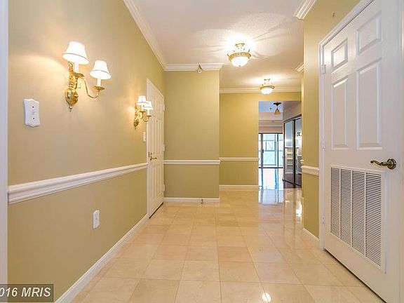 Foyer with Marble Flooring