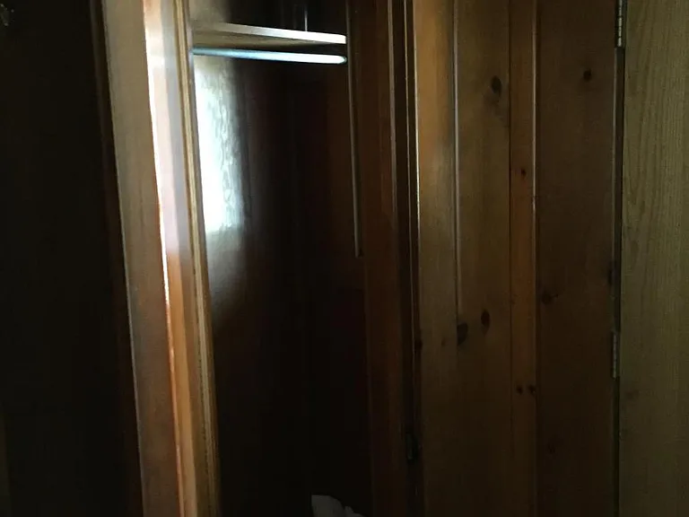 Coat closet in entry