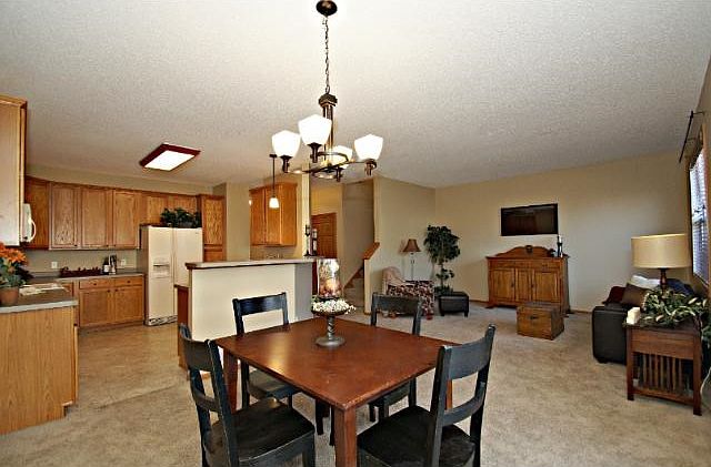 Eat in dining in the main level open floor plan.
