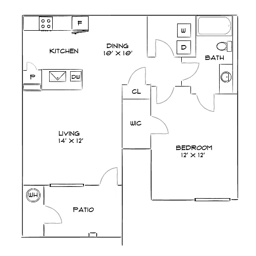 Floor plan Design 1B