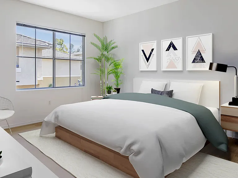 Bedroom with Hard Surface Flooring