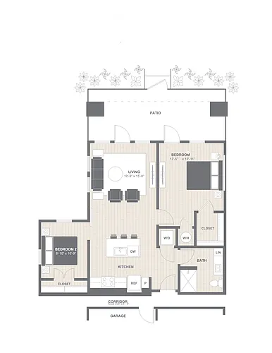 Floor plan C-B1