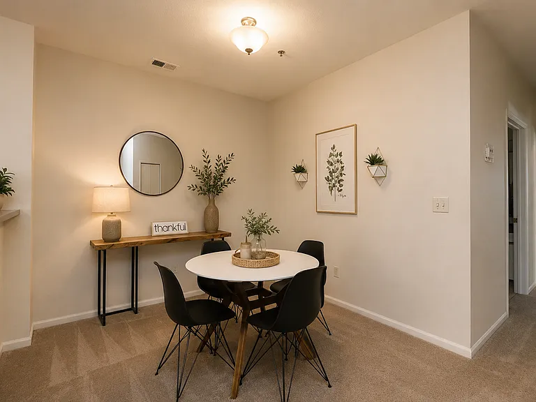 Classic Style Two Bedroom Dining Room