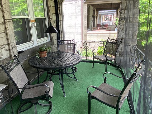 Screened front porch