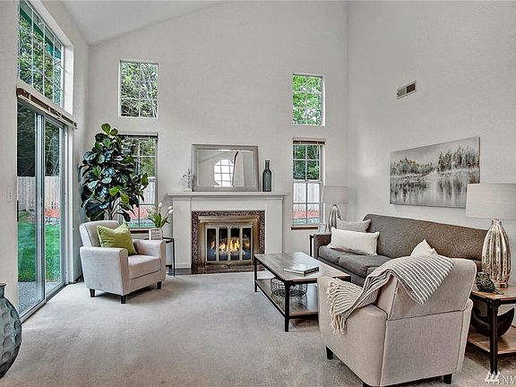 Wood burning fireplace will make the chilliest of winter nights cozy warm.