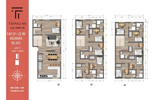 Floor plan 1813 1/2 W Adams Blvd