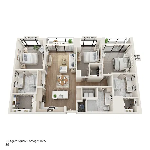 Floor plan C1