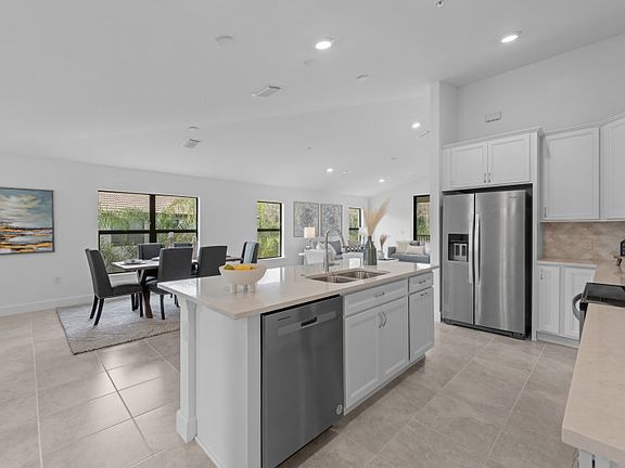 Open kitchen with plenty of natural light