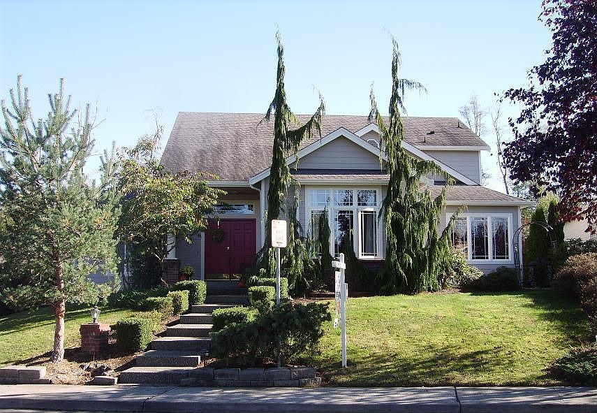 Front of this designer home.