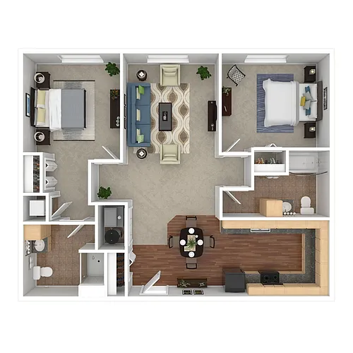 Floor plan 2 Bedroom A