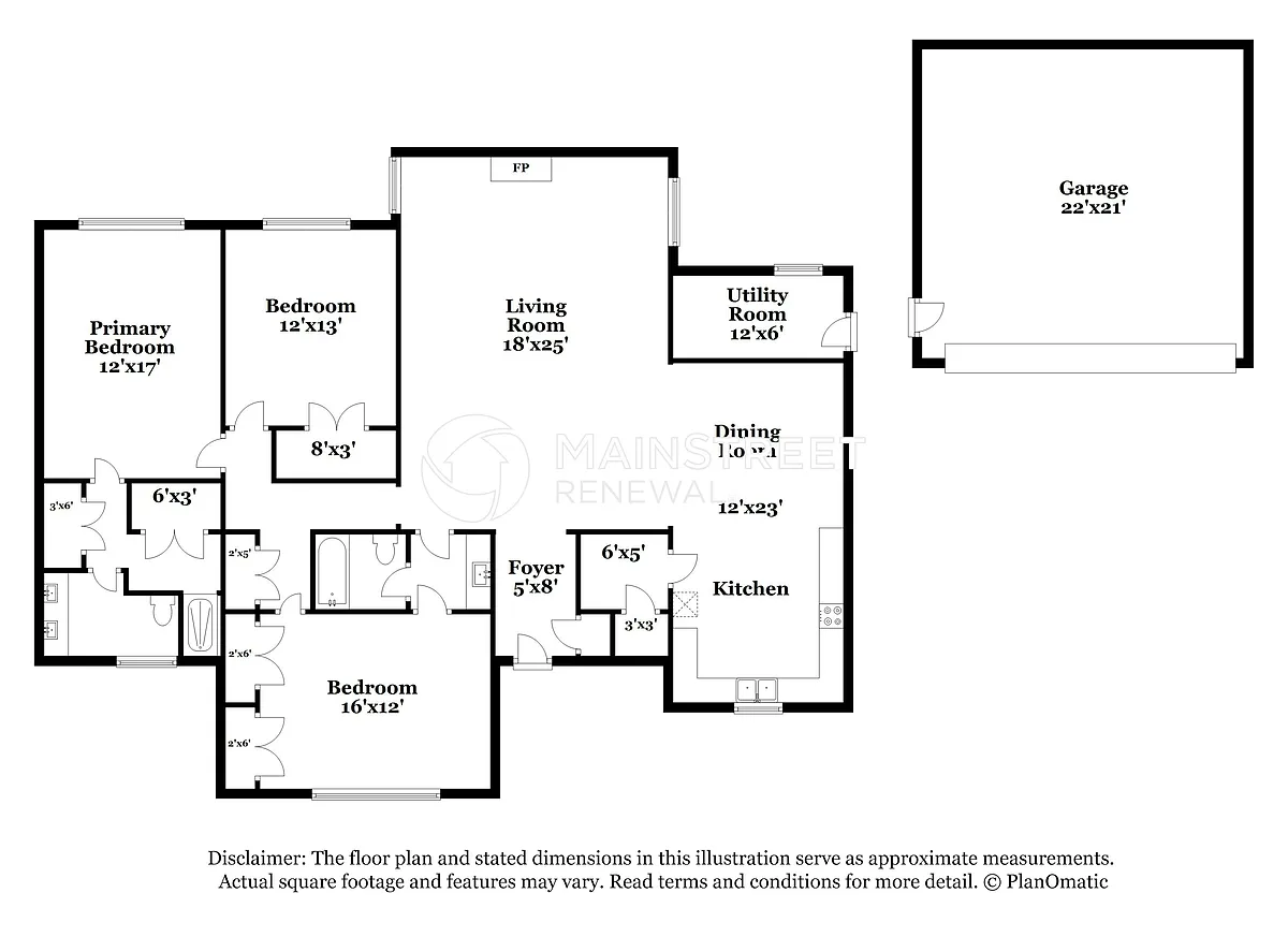 Floor Plan - 2662 S Woodloch St