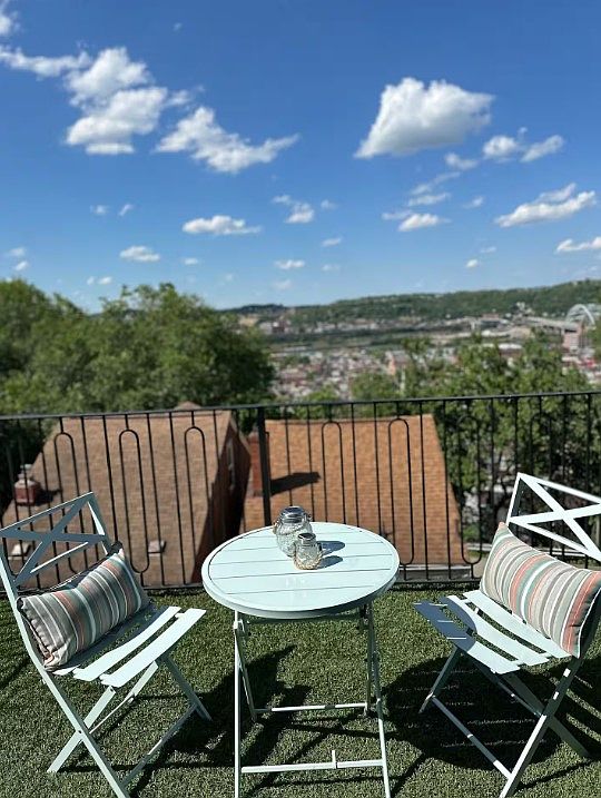 Deck off kitchen