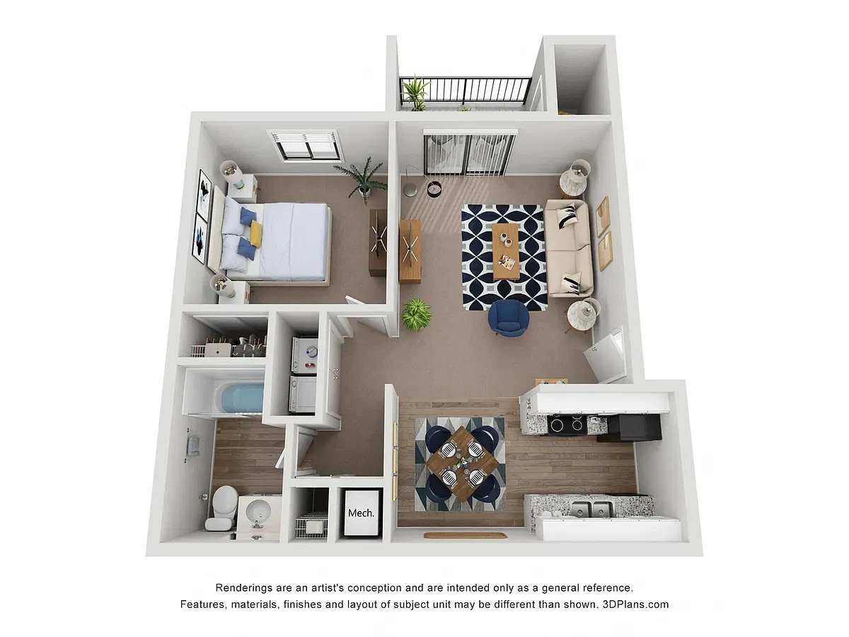Floor plan A2 Fully Renovated
