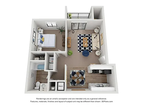 Floor plan A2 Partial Renovated