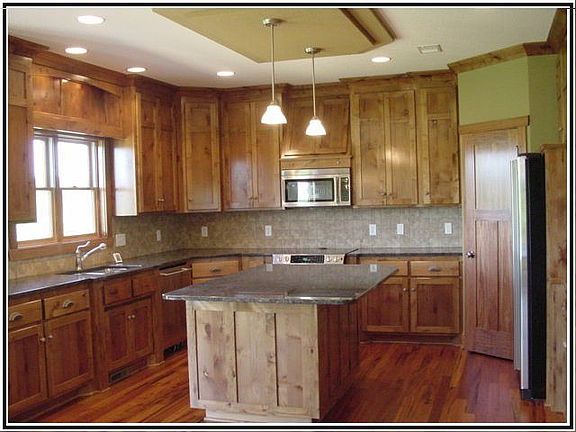A great deal of cabinet space and countertops
