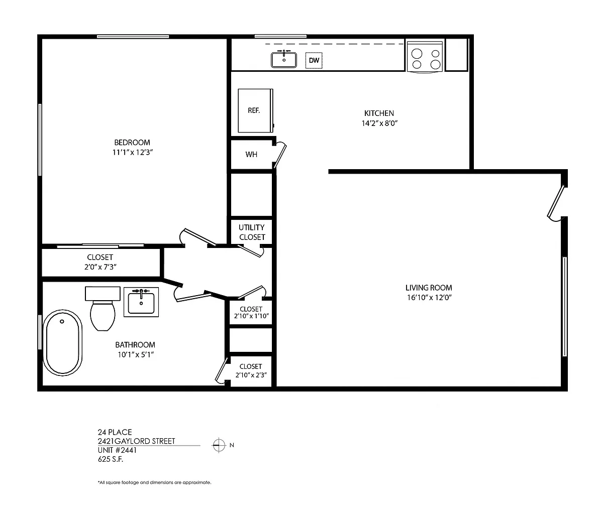 Floor plan 1 Bedroom