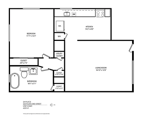 Floor plan 1 Bedroom