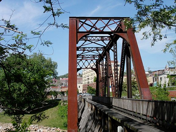 View of the Bridge over Decker's Creek Near the Condo Comple