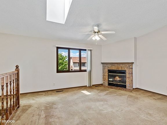 Newer skylight and gas log fireplace!