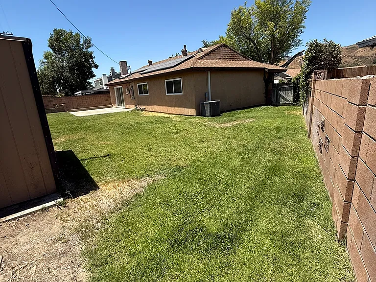 Large backyard
