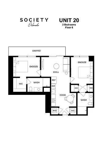 Floor plan 2 Bed - B4